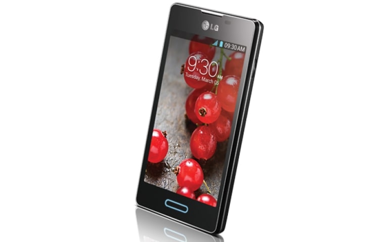 LG OPTIMUS L5 II แอนดรอยด์สมาร์ทโฟน 4.1 Jelly Bean CPU 1GHz Single Core หน้าจอขนาด 4 นิ้ว พร้อมหน่วยความจำภายใน 4 GB , E450 Optimus L5 II