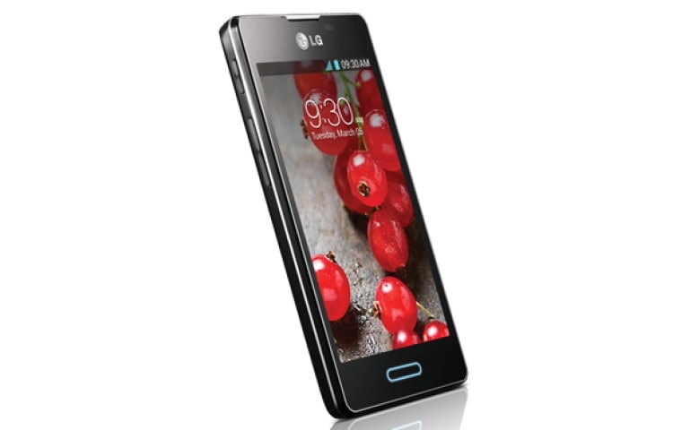 LG OPTIMUS L5 II แอนดรอยด์สมาร์ทโฟน 4.1 Jelly Bean CPU 1GHz Single Core หน้าจอขนาด 4 นิ้ว พร้อมหน่วยความจำภายใน 4 GB , E450 Optimus L5 II