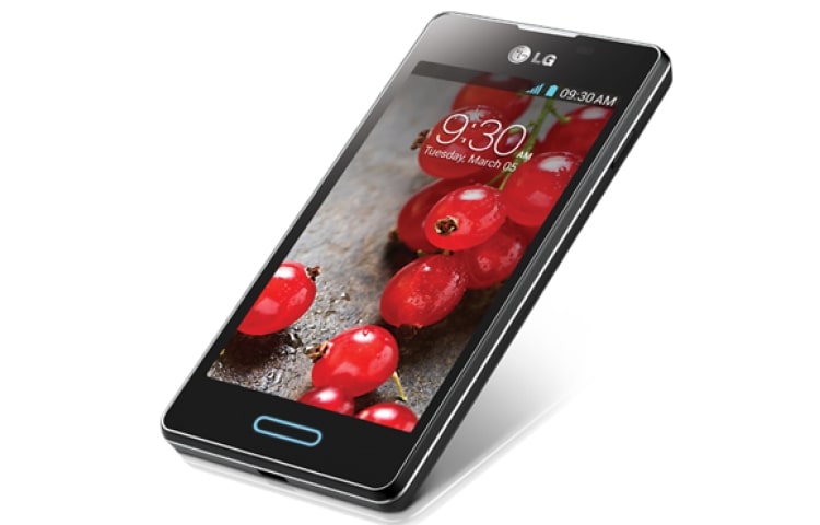 LG OPTIMUS L5 II แอนดรอยด์สมาร์ทโฟน 4.1 Jelly Bean CPU 1GHz Single Core หน้าจอขนาด 4 นิ้ว พร้อมหน่วยความจำภายใน 4 GB , E450 Optimus L5 II