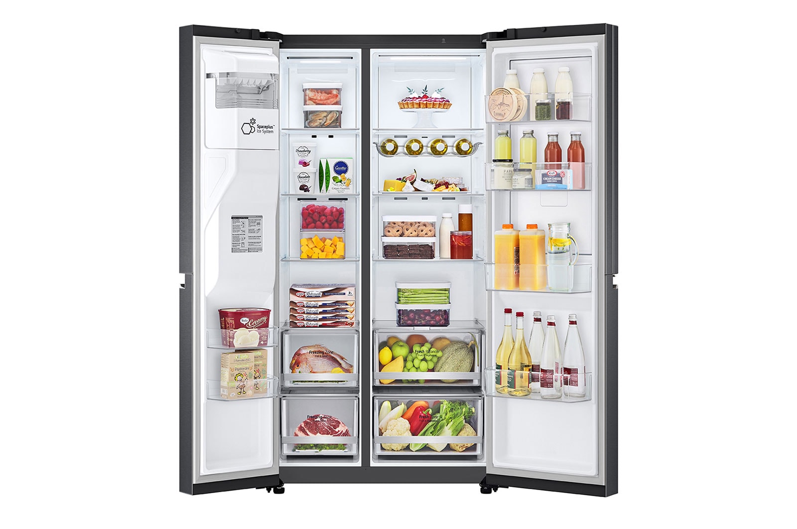 LG ตู้เย็น Side-by-Side รุ่น GC-J257CQES ขนาด 22.4 คิว ระบบ Inverter Linear Compressor พร้อม Smart WI-FI control ควบคุมสั่งงานผ่านสมาร์ทโฟน, GC-J257CQES