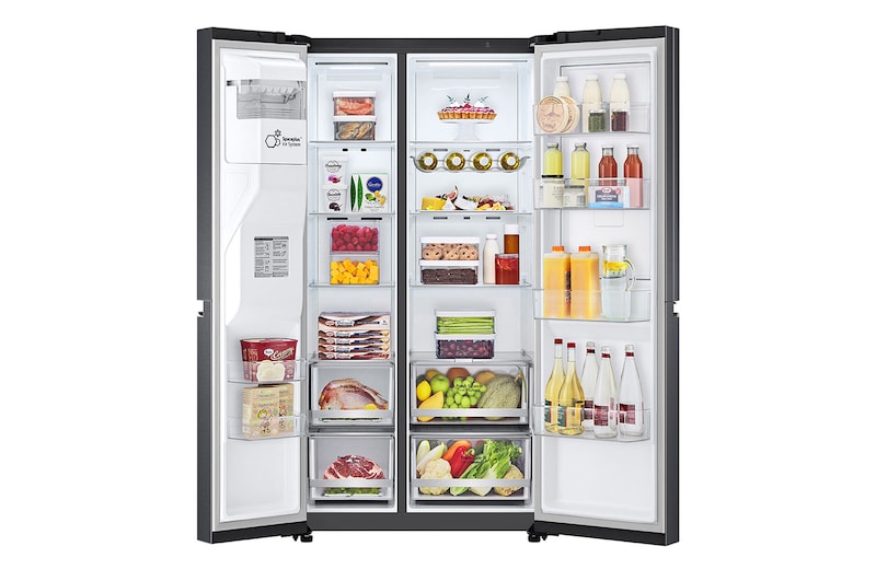 LG ตู้เย็น Side-by-Side รุ่น GC-J257CQES ขนาด 22.4 คิว ระบบ Inverter Linear Compressor พร้อม Smart WI-FI control ควบคุมสั่งงานผ่านสมาร์ทโฟน, GC-J257CQES