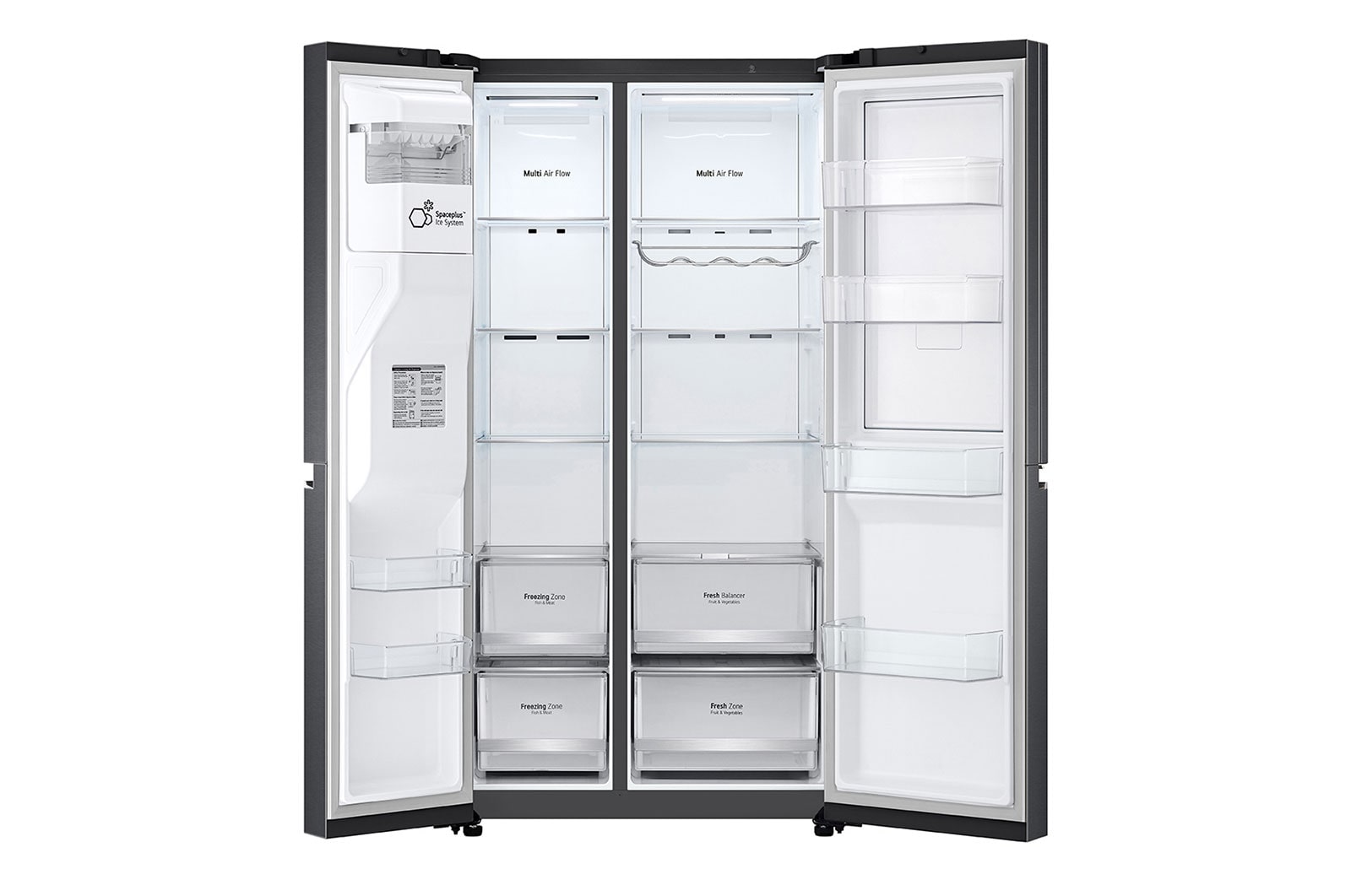 LG ตู้เย็น Side-by-Side รุ่น GC-J257CQES ขนาด 22.4 คิว ระบบ Inverter Linear Compressor พร้อม Smart WI-FI control ควบคุมสั่งงานผ่านสมาร์ทโฟน, GC-J257CQES