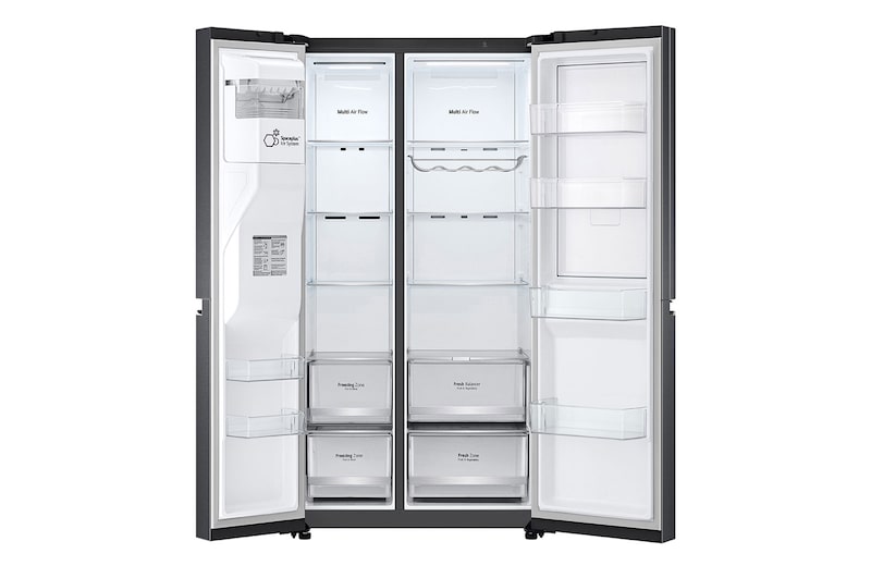 LG ตู้เย็น Side-by-Side รุ่น GC-J257CQES ขนาด 22.4 คิว ระบบ Inverter Linear Compressor พร้อม Smart WI-FI control ควบคุมสั่งงานผ่านสมาร์ทโฟน, GC-J257CQES