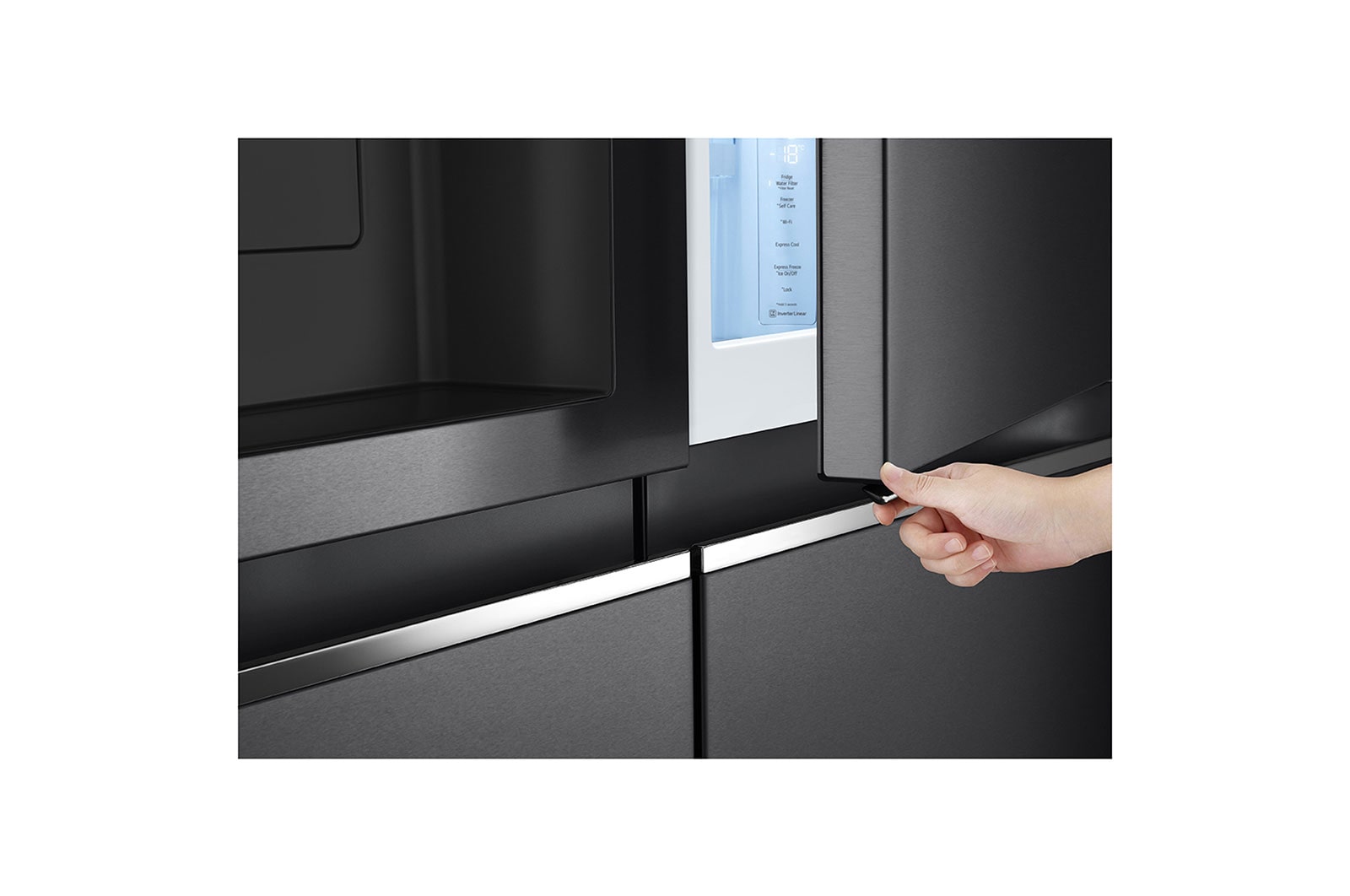 LG ตู้เย็น Side-by-Side รุ่น GC-J257CQES ขนาด 22.4 คิว ระบบ Inverter Linear Compressor พร้อม Smart WI-FI control ควบคุมสั่งงานผ่านสมาร์ทโฟน, GC-J257CQES