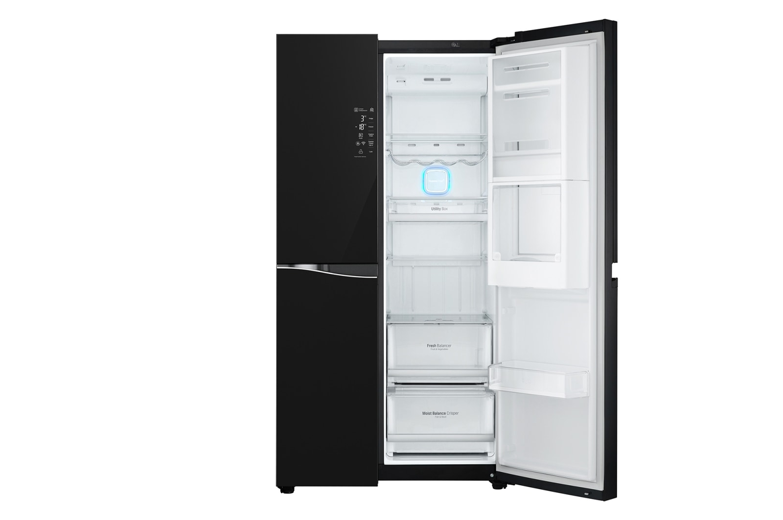 LG ตู้เย็น Side by Side รุ่น GC-M247UGBV ขนาด 21.8 คิว ระบบ Inverter Linear Compressor, GC-M247UGBV