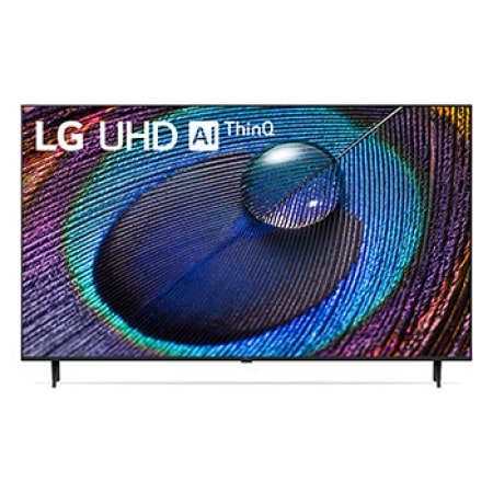 มุมมองด้านหน้าพร้อมด้วย LG UHD AI Thinq