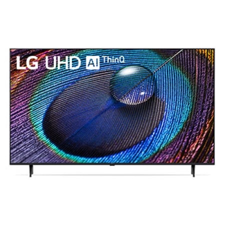 มุมมองด้านหน้าพร้อมด้วย LG UHD AI Thinq