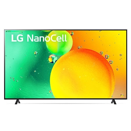 ด้านหน้าของทีวี NanoCell ของ LG