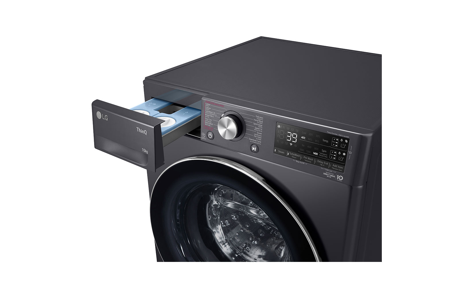 LG เครื่องซักผ้า 10 กก. รุ่น FV1410S3MA ระบบ AI DD™ พร้อม Smart WI-FI control ควบคุมสั่งงานผ่านสมาร์ทโฟน, FV1410S3MA