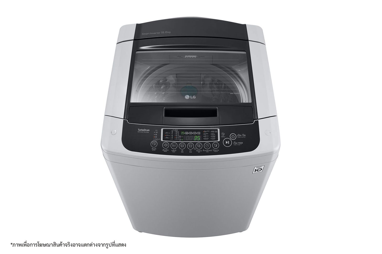 LG UFN : เครื่องซักผ้าฝาบน รุ่น T2555VSPM ระบบ Smart Inverter ความจุซัก 15 กก., T2555VSPM