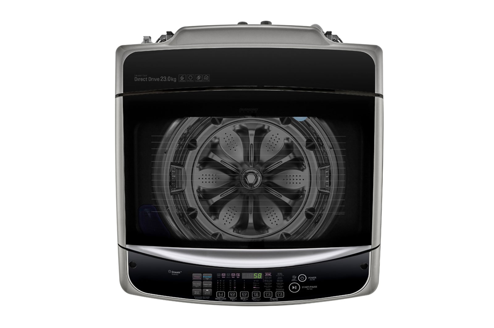 LG เครื่องซักผ้า 23 กก. รุ่น TH2723SSAV ระบบ Inverter Direct Drive พร้อม Smart WI-FI control ควบคุมสั่งงานผ่านสมาร์ทโฟน, TH2723SSAV