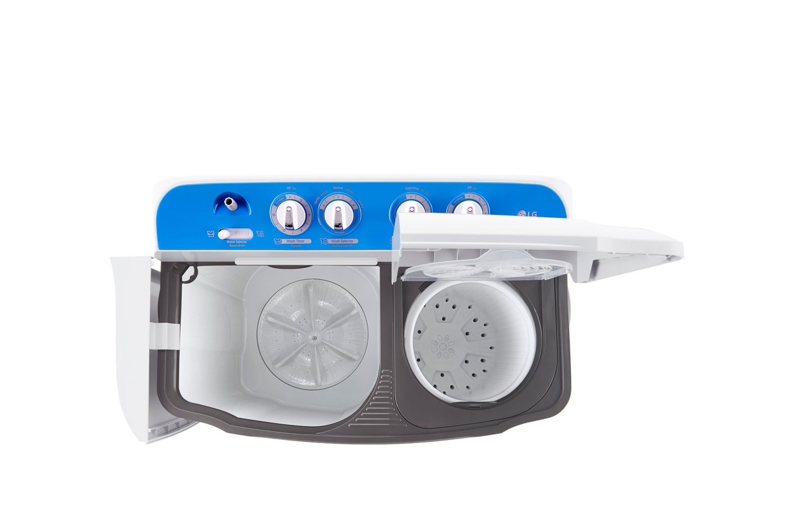 LG เครื่องซักผ้า 2 ถัง รุ่น TT07NOMG ซัก 7.5 กก., TT07NOMG