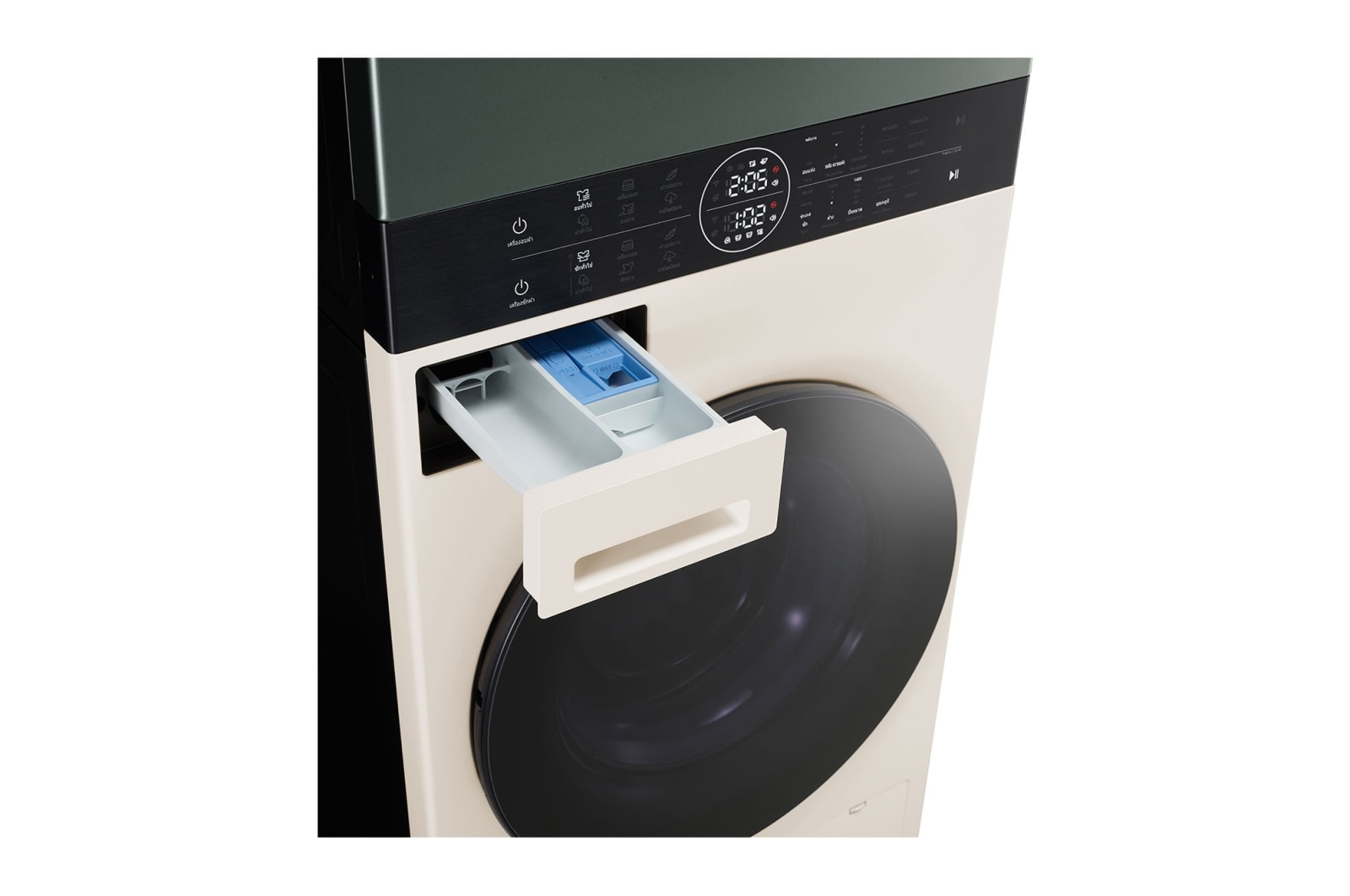 LG Wash Tower ซักผ้า 14 กก. และอบผ้า 10 กก. รุ่น WT1410NHEG ระบบ AI DD™ พร้อม Smart WI-FI control ควบคุมสั่งงานผ่านสมาร์ทโฟน, WT1410NHEG