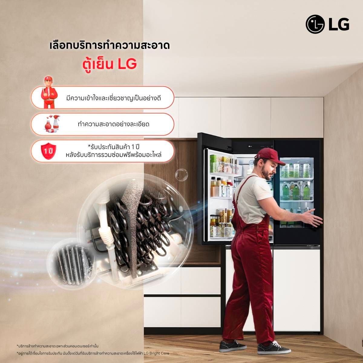 ภาพข้อดีของการล้างตู้เย็นจาก LG