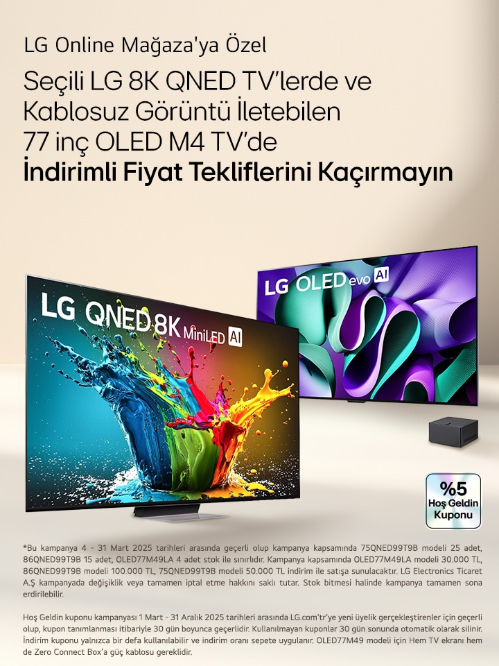 Seçili QNED TV’ler ve OLED M4 TV’de İndirim Fırsatı