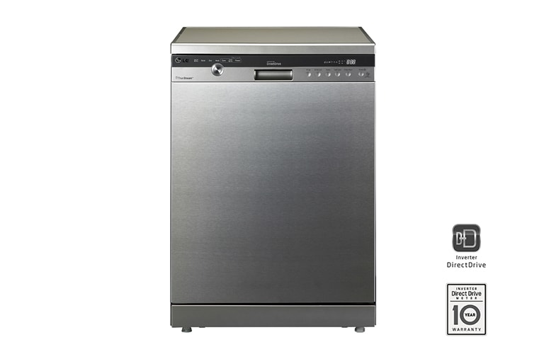 LG A++, Gümüş Renk, LED Kontrol Ekranı, 14 Kişilik Bulaşık Kapasitesi, 10 Yıl Inverter Direct Drive Motor Garantisi, Smart Rack™, D1442CF