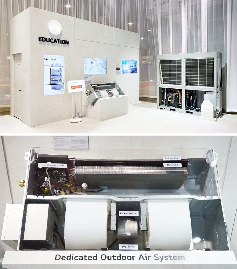 LG, Şikago’da gerçekleştirilen AHR EXPO Fuarı’nda Split Kompakt DOAS ve Isı Pompalı soğutucu ürününü sergiliyor.