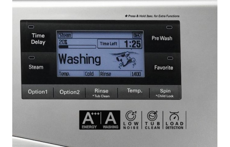 LG A+++, 12kg Yıkama, 1400 devir, 10 Yıl 6 Motion Direct Drive Motor Garantisi, 22 Yıl VDE Onaylı Motor, Anti-alerjik, True Steam™ Buharlı Yıkama, Smart Diagnosis™/Akıllı Teşhis, Gümüş Renk, F1495BDSA7