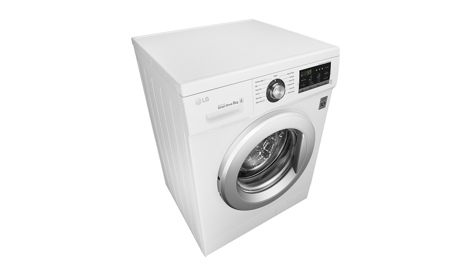 LG 8/4KG Durmaksızın Yıkama & Kurutma, Yıkama Performansı: A, 8kg Yıkama, 4kg Kurutma, 1400 Devir, 10 Yıl 6 Motion Direct Drive Motor Garantisi, 22 Yıl VDE Onaylı Motor, Smart Diagnosis™/Akıllı Teşhis, Beyaz Renk, F1496ADP3