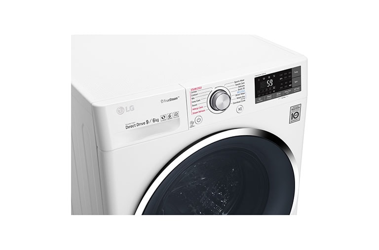 LG 9 Kg Yıkama + 6 Kg Kurutma "A+++(-40%)", 1400 Devir, Beyaz, TrueSteam™ Buhar, WiFi Kablosuz Uzaktan Bağlantı, F4J8FHP2W