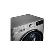 LG Çamaşır Makinesi 9 Kg Yıkama 1400 Devir Buharlı Steam™ WiFi D Enerji Metalik Gri, F4R5VYW2T
