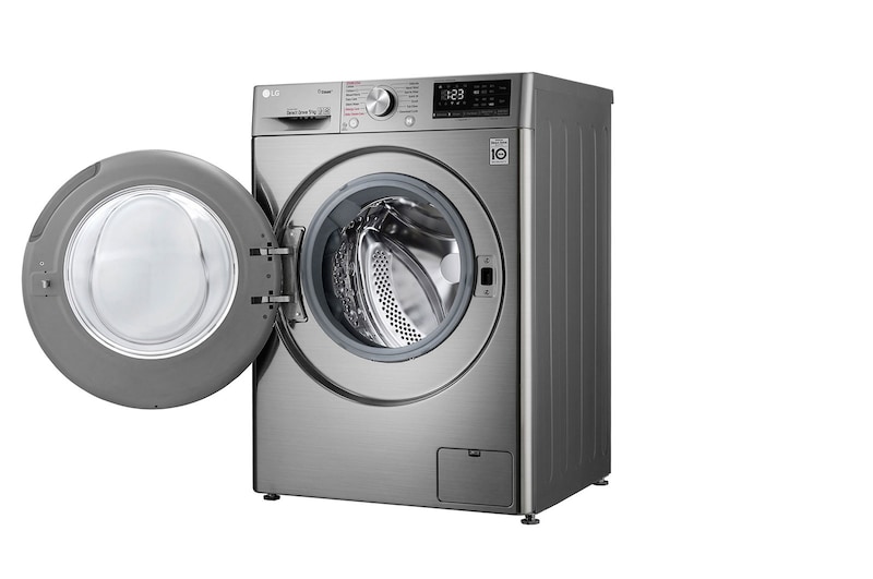 LG Çamaşır Makinesi 9 Kg Yıkama 1400 Devir Buharlı Steam™ WiFi D Enerji Metalik Gri, F4R5VYW2T