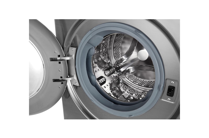 LG Çamaşır Makinesi 9 Kg Yıkama 1400 Devir Buharlı Steam™ WiFi D Enerji Metalik Gri, F4R5VYW2T