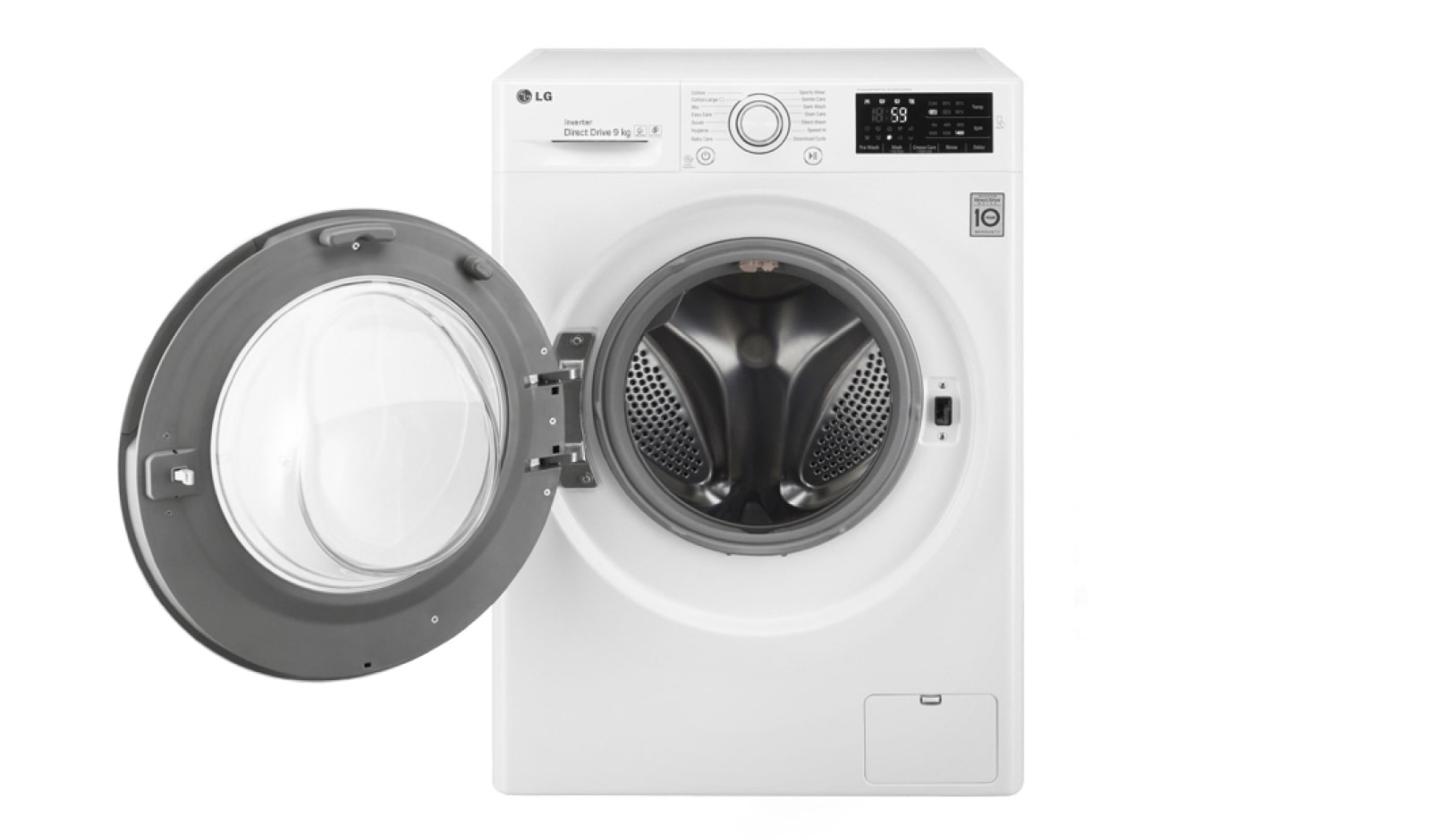 LG 9kg Yıkama "A+++(-20%)", 1400 Devir, Beyaz, TurboWash™, Yeni Program İndirme, FH4U2VDNP0