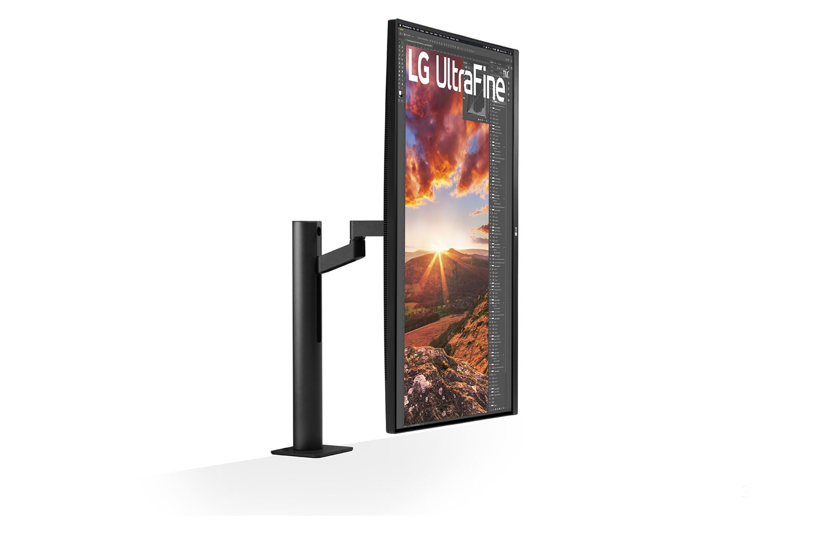 LG UltraFine Ergo Monitor 31,5 İnç FreeSync USB Type -C HDR10 4K Hareket Ettirilebilir Ekran, 32UN880P-B