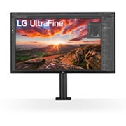 LG UltraFine Ergo Monitor 31,5 İnç FreeSync USB Type -C HDR10 4K Hareket Ettirilebilir Ekran, 32UN880P-B