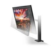 LG UltraFine Ergo Monitor 31,5 İnç FreeSync USB Type -C HDR10 4K Hareket Ettirilebilir Ekran, 32UN880P-B