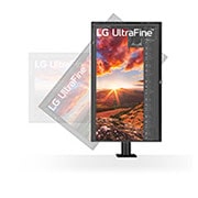 LG UltraFine Ergo Monitor 31,5 İnç FreeSync USB Type -C HDR10 4K Hareket Ettirilebilir Ekran, 32UN880P-B