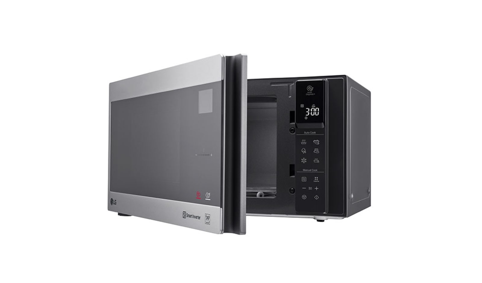 LG NeoChef™, Gümüş Renk, Paslanmaz Çelik, 25lt, Smart Inverter, EasyClean Mikrodalga, MS2595CIS