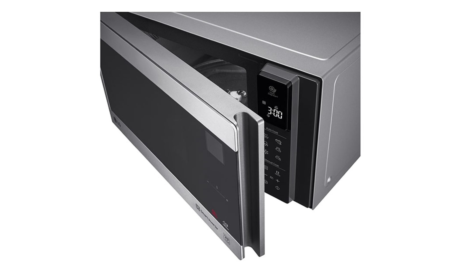 LG NeoChef™, Gümüş Renk, Paslanmaz Çelik, 25lt, Smart Inverter, EasyClean Mikrodalga, MS2595CIS