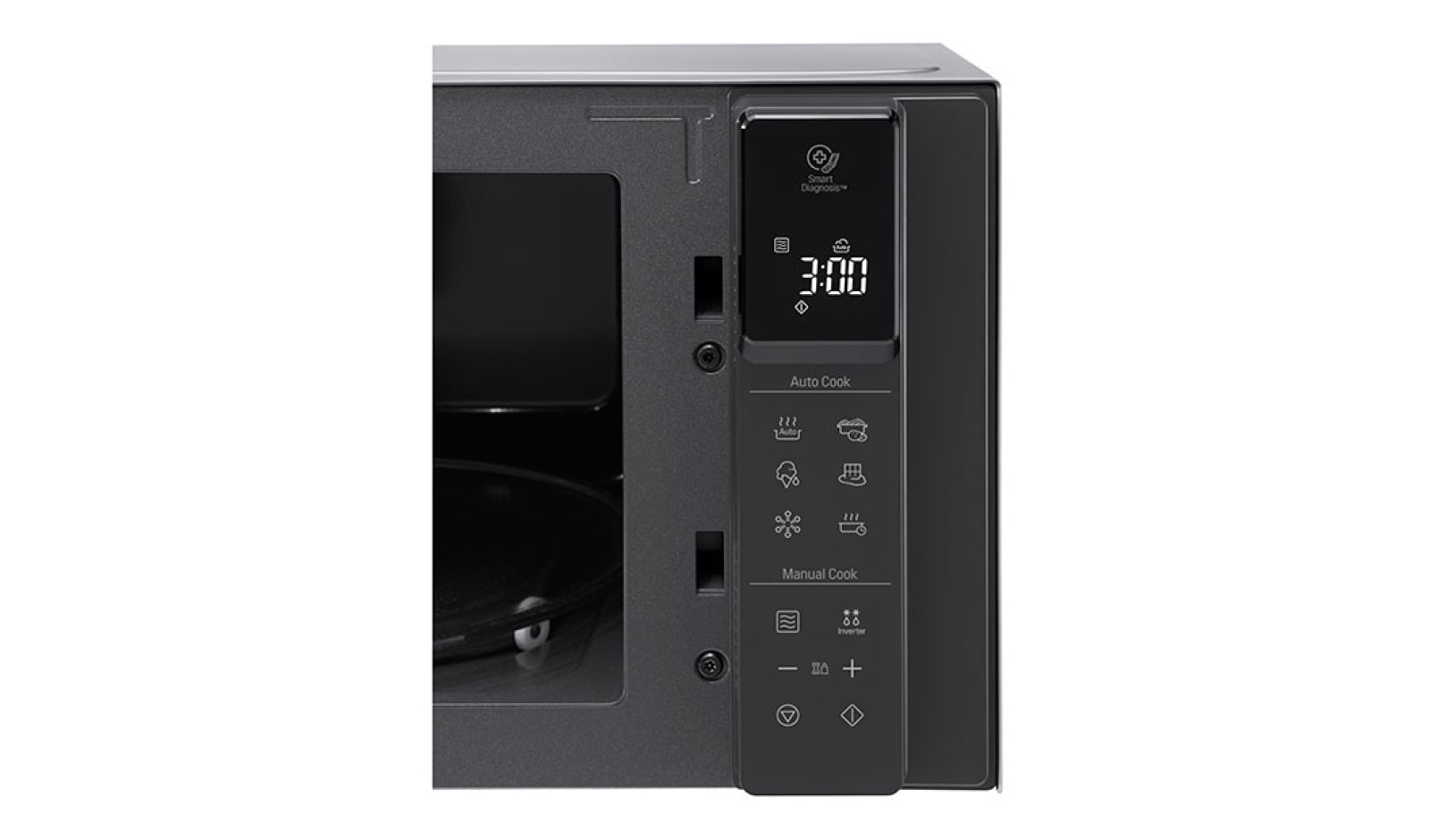 LG NeoChef™, Gümüş Renk, Paslanmaz Çelik, 25lt, Smart Inverter, EasyClean Mikrodalga, MS2595CIS