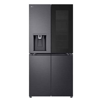 LG Instaview | Gardırop Tipi No Frost Buzdolabı | Yapay Zeka Destekli | 508 Litre | Mat Siyah Renk, GC-G22FFQYJ için önden görünüm