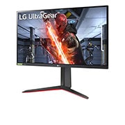 LG NVIDIA® G-SYNC® Uyumluluğuna Sahip 27" UltraGear™ Full HD IPS 1 ms (GtG) Oyun Monitörü, 27GN65R-B