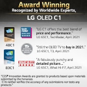 LG OLED 48 inç C1 Serisi 4K Smart TV, OLED48C14LB