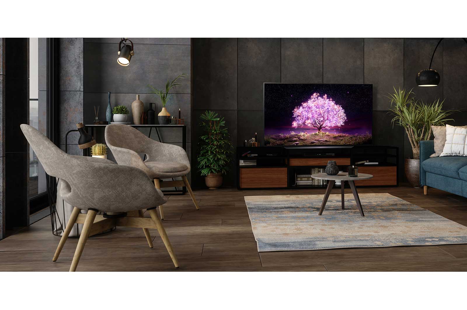 LG OLED 48 inç C1 Serisi 4K Smart TV, OLED48C14LB