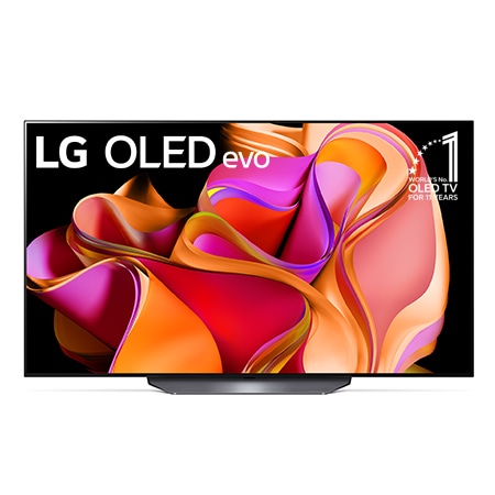 Ekranda LG OLED evo ve 10 Yıldır Dünyanın 1 Numaralı OLED'i Amblemi ile önden görünüm