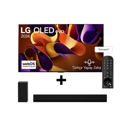 LG GX SOUNDBAR HEDİYELİ, 65 inç LG OLED TV KAMPANYASI (OLED65G45LW+GX ...