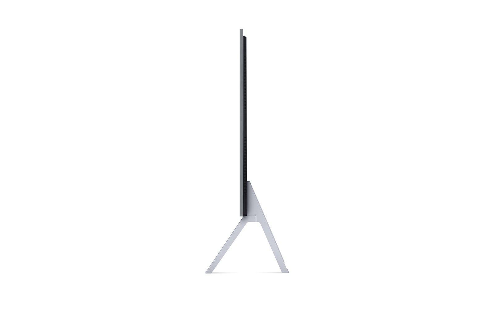 Side view of LG OLED TV, OLED M4 SINGATURE on a stand