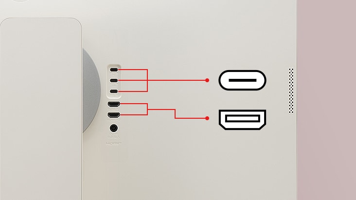 LG MyView Smart Monitor iki USB ve iki HDMI bağlantı noktası sunar.
