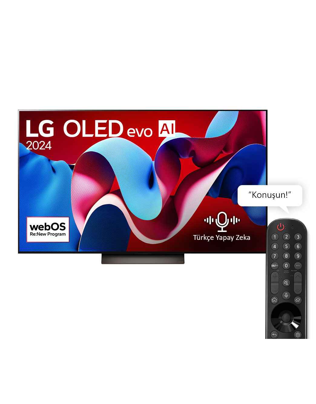 77 İnç LG OLED evo AI C4 4K Smart TV 2024 - OLED77C46LA.APDZ | LG TR