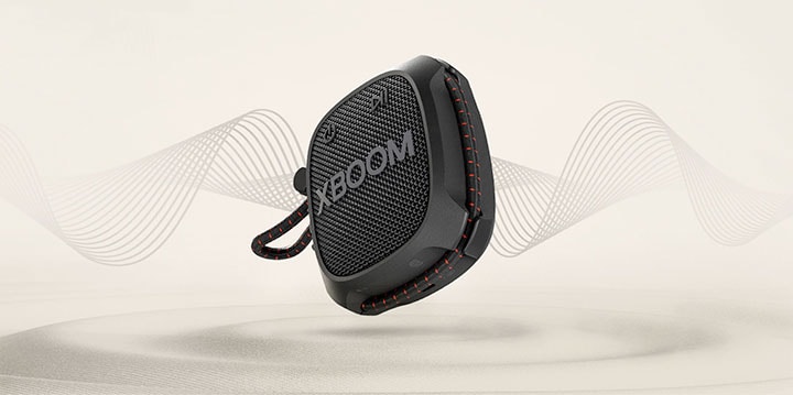 Ses dalgaları LG XBOOM Go XG2T’nin düşük ses yükseltme algoritmasını gösteriyor.