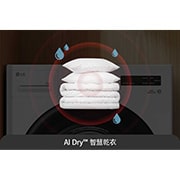 LG AI Dry™ 免曬衣乾衣機｜20公斤 (冰瓷白), WR-20DW