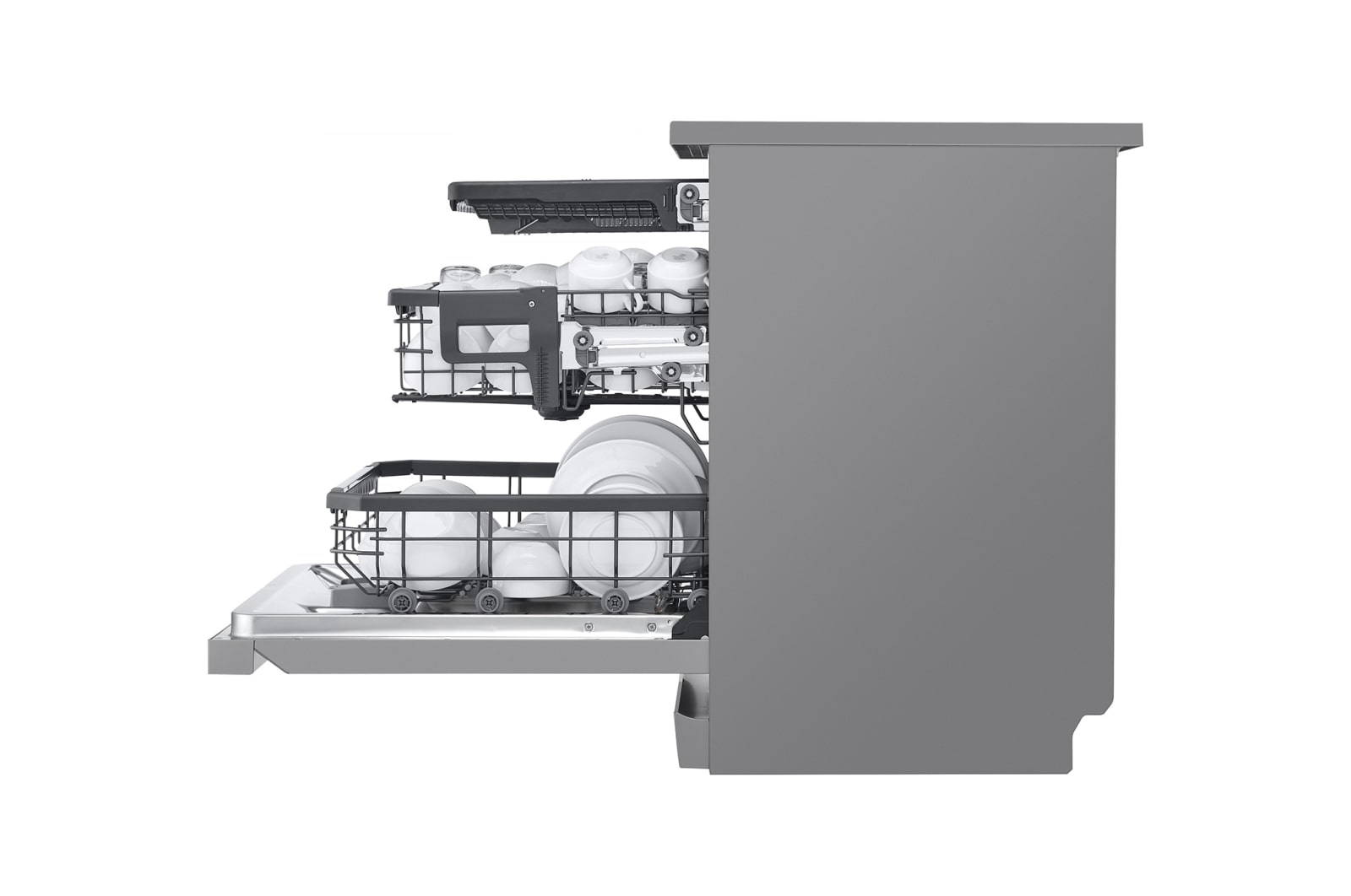 LG QuadWash™ Steam 四方洗蒸氣自動開門洗碗機, DFB335HS