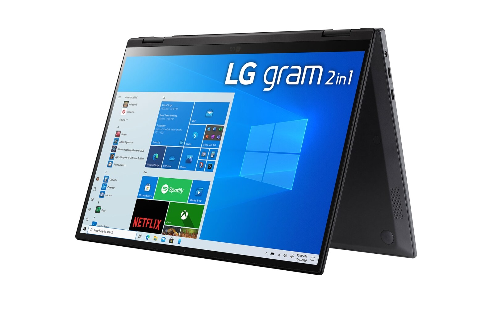 LG gram 14" 2-in-1 輕贏隨型 極致輕薄翻轉觸控筆電（曜石黑）- 特定通路銷售, 14T90P-G