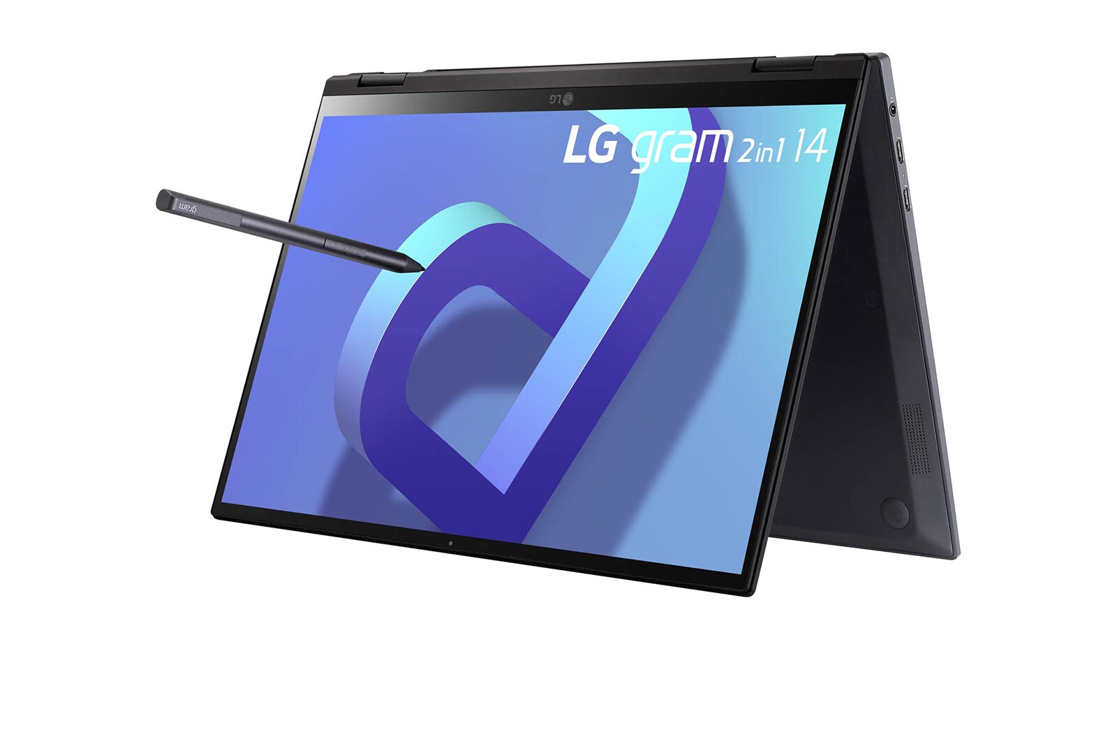 LG gram 14'' 2-in-1 輕贏隨型 極致輕薄翻轉觸控筆電 - 曜石黑(i7), 14T90Q-G