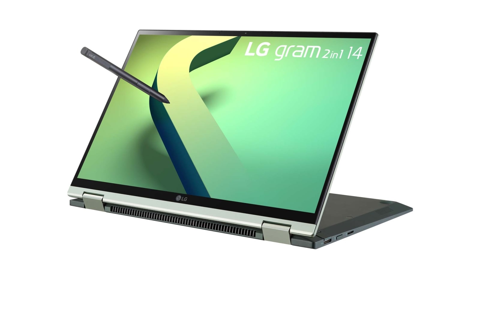 LG gram 14'' 2-in-1 輕贏隨型 極致輕薄翻轉觸控筆電 - 璀璨綠(i5), 14T90Q-G